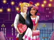 Valentines Rooftop Dinner Online Dress-up Games on taptohit.com