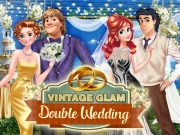 Vintage Glam Double Wedding Online Dress-up Games on taptohit.com