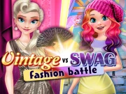 Vintage vs Swag Fashion Battle Online Battle Games on taptohit.com