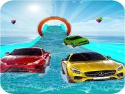 Water Slide Car Stunt Racing Game 3D Online Racing & Driving Games on taptohit.com