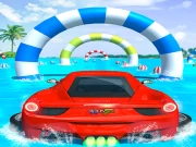 Water Surfing Car Stunts Car Racing Game Online Racing & Driving Games on taptohit.com
