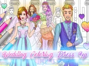 Wedding Coloring Dress Up Game Online Art Games on taptohit.com