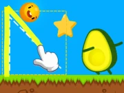 Wheres My Avocado Draw Lines Online Art Games on taptohit.com