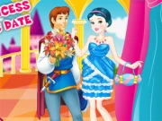 White Princess Romantic Date Online Dress-up Games on taptohit.com