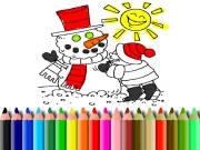 Winter Time Coloring Online Educational Games on taptohit.com