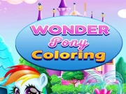 Wonder Pony Coloring Online Art Games on taptohit.com