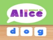World of Alice - Make Words Online educational Games on taptohit.com