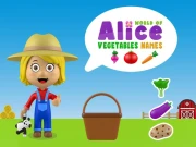 World of Alice   Vegetables Names Online Cooking Games on taptohit.com