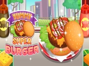 Yummy Super Burger Online Cooking Games on taptohit.com